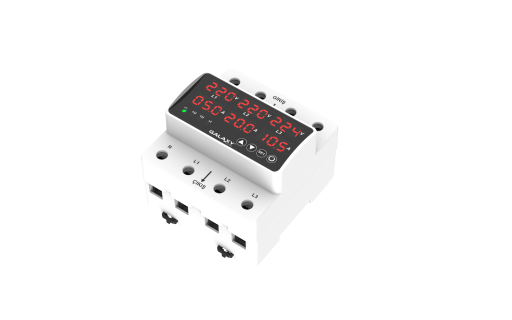 D 380Trifaze Voltaj ve Akım Koruyucu