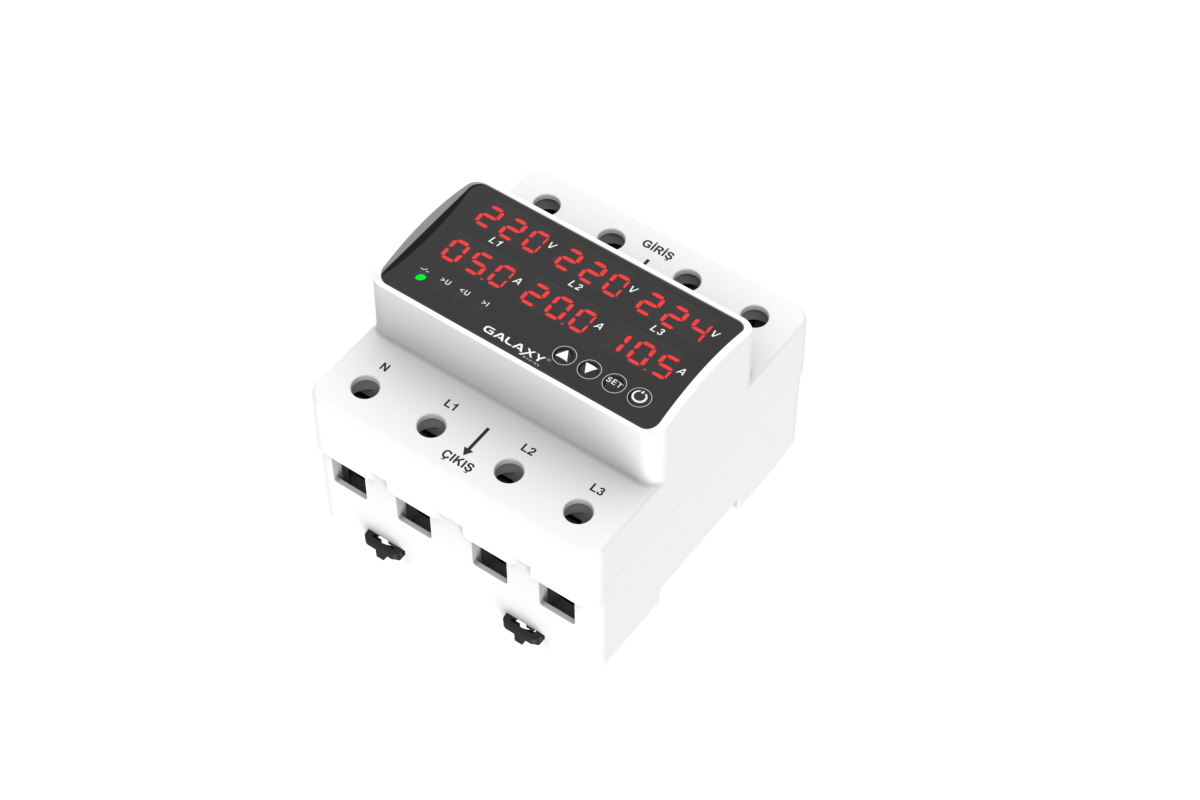 D 380Trifaze Voltaj ve Akım Koruyucu